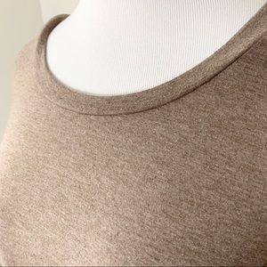 2XL brown front tie shirt